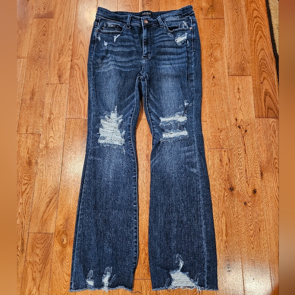 Judy Blue Slim Boot Cut Distressed Jeans Size 13